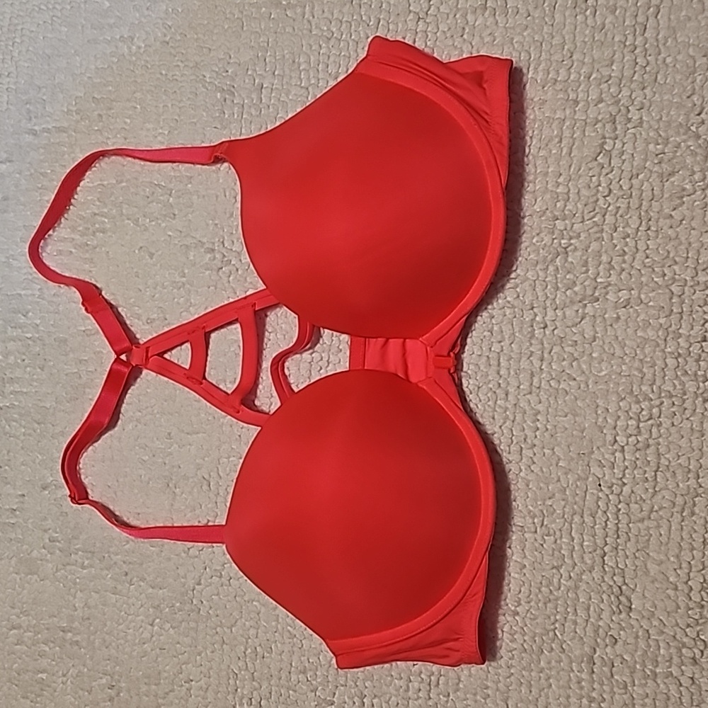 Victoria Secret push up bra in barbie pink.  Size 38C